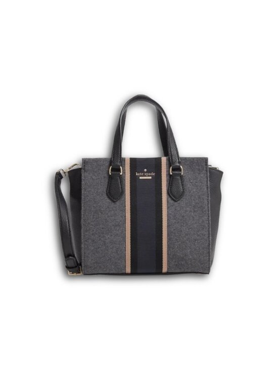 kate spade Handbags - NWT KATE SPADE Charcoal Grey & Navy Jackson Street Small Hayden Satchel RARE